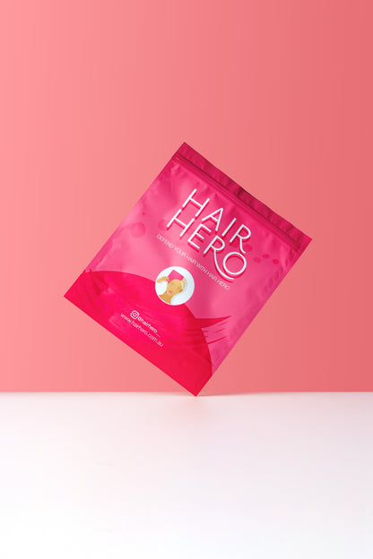 Hair Hero - shielding your hair from facial product overspray.